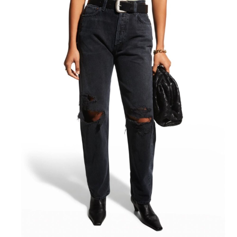 agolde 90s pinch waist jeans black